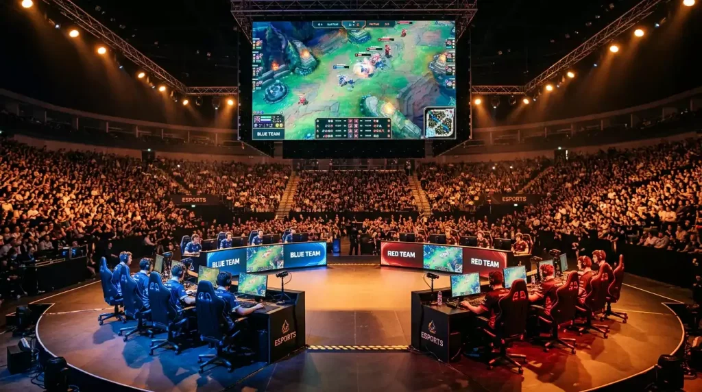 Escenario del Esports World Cup y Riyadh Masters de Dota 2 en Riad